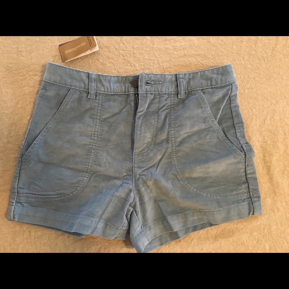 NWT Patagonia Women’s Cord Stand Up Shorts 3” BLUE